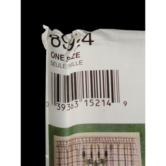 Vtg Simplicity 8924 Jiffy Valance Swag Cafe Curtains Curtain Panels 6 Pack Uncut - Picture 2 of 5